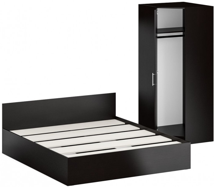 Кровать 1800 + угловой шкаф Стандарт, венге