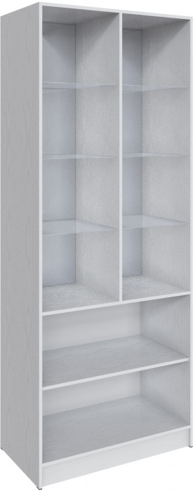 Шкаф Мадрид (0,9) с 2 витринами, Белый