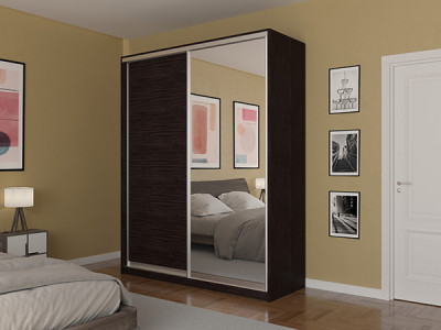 Шкаф-купе Лаурус 2 Венге 140х58х220 см