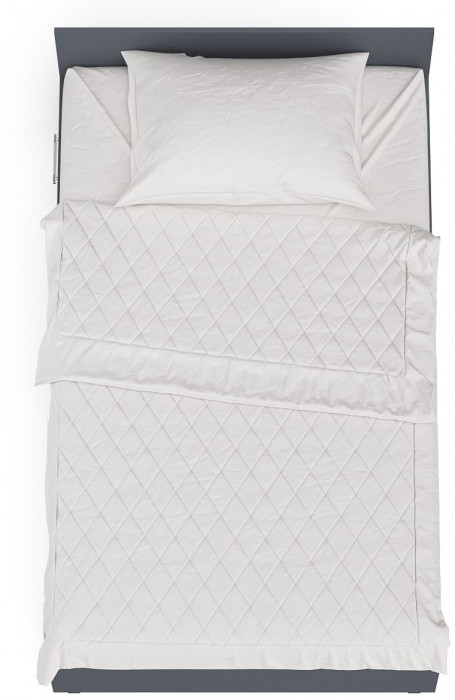 Мори Кровать с ящиками 1200, графит/белый