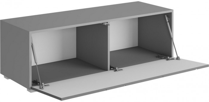 ГРАНЖ Тумба ТМ-003 (Д.1200, напольная) (Белый (Шагрень) / Белый софт)