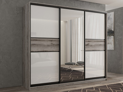 Шкаф-купе Кааппи 10 Эвок Окаменелый 270х45х230 см