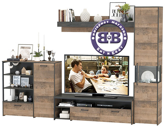 Трувор Гостиная 021, дуб гранж песочный/интра