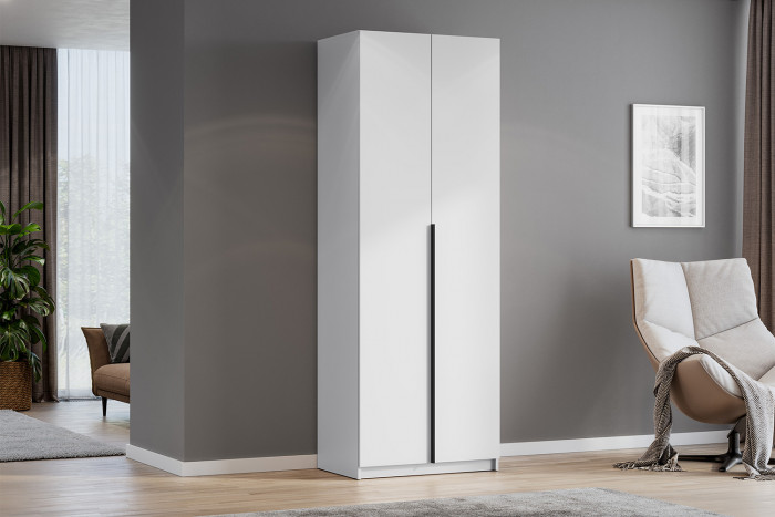 Шкаф распашной Берген ПРО ШК-800, Белое дерево