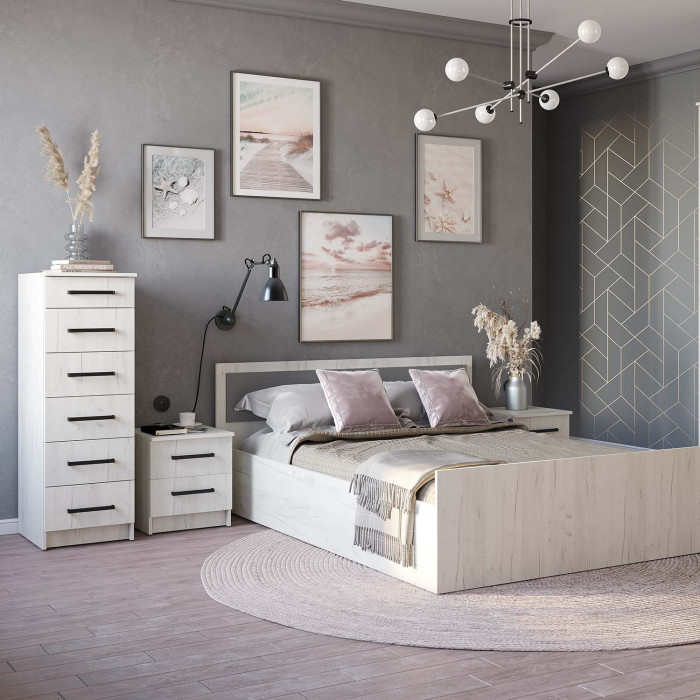 "Фиеста" прикр. тумбы (2 шт) (400х450х410) дуб крафт белый