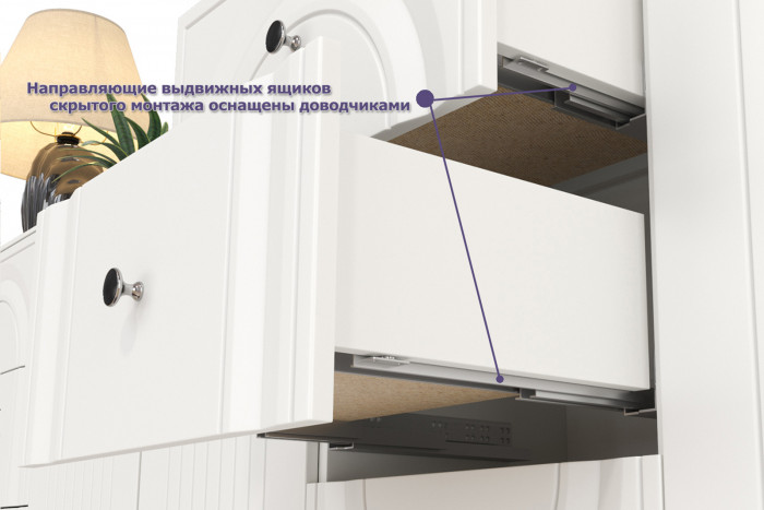 Валенсия Гостиная № 077, цвет ЛДСП белый шагрень/МДФ белый шагрень, ШхГхВ 272,2х38,3х225,2 см., универсальная сборка