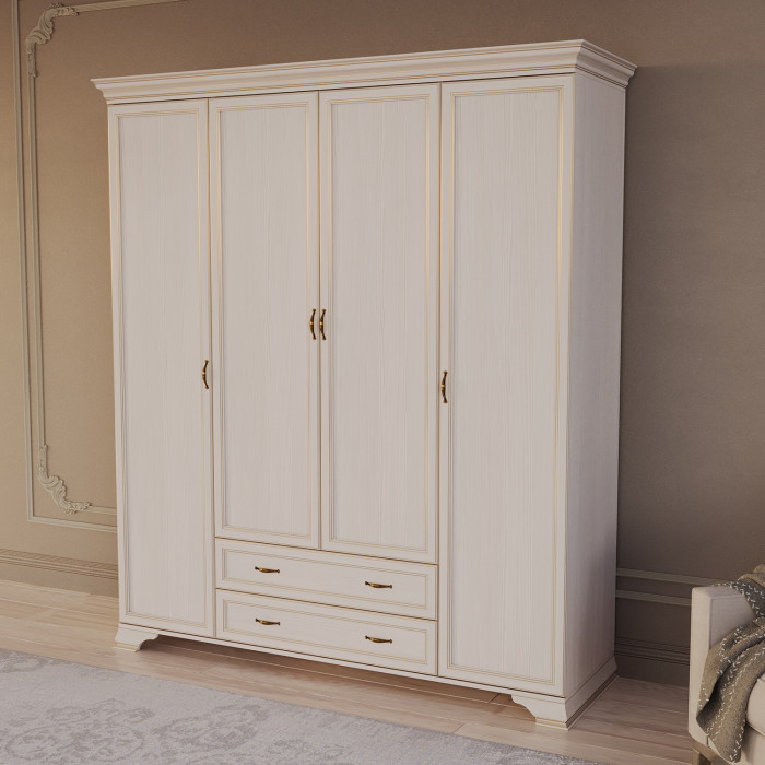 Шкаф распашной четырехдверный Сиена