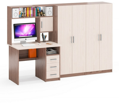 С-МД-СК9 Компоновка № 01, ясень шимо светлый/ясень шимо тёмный