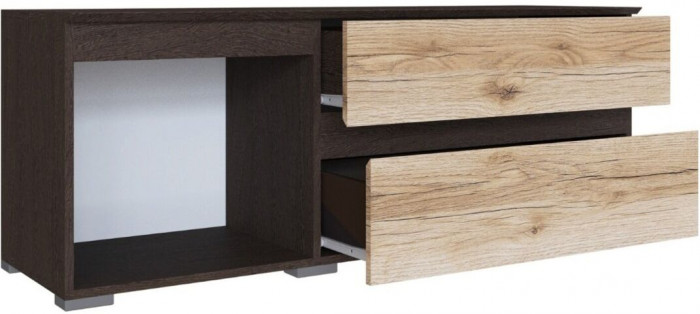 Плейона Тумба ТВ малая венге/дуб делано