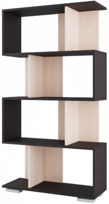 Стеллаж №2 Стиль (Венге / дуб молочный)