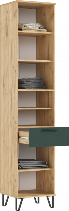 Флэш Прихожая, вариант №2, Браш мени грин/Дуб крафт