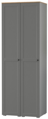 Остин 13.225 Шкаф-пенал 2 шт., цвет серый графит/дуб крафт золотой, ШхГхВ 80х54,3х229,6 см., универсальная сборка