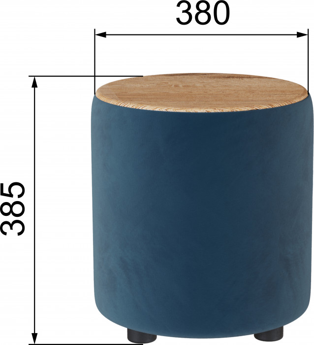 Пуф Пай, атлантида/мдф дуб канадский