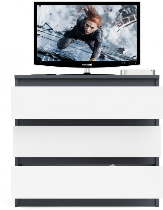 Мори Комод МК800.1, графит/белый