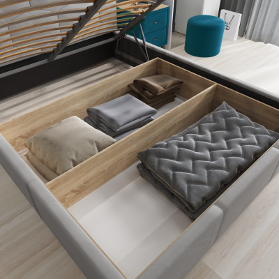 Манука Кровать интерьерная 900 светло-голубой, ПМ