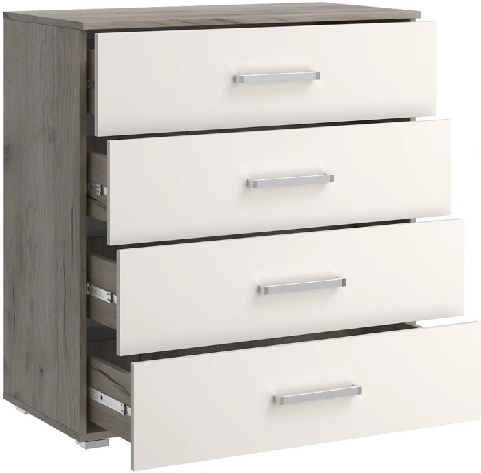 Комод 4 ящика (800) Фиеста NEW, Крафт серый/Кашемир