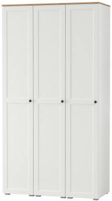 Остин 13.225 Шкаф-пенал 3 шт., цвет белый шагрень/дуб крафт золотой, ШхГхВ 120х54,3х229,6 см., универсальная сборка