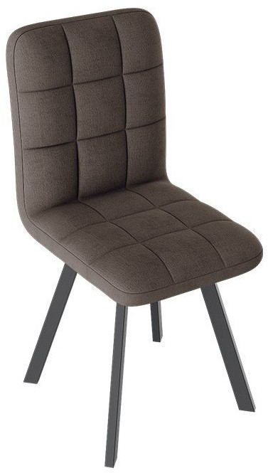 Франк ДП 2-17 Стул (паук) (Черный матовый/Кожзам Бежевый)