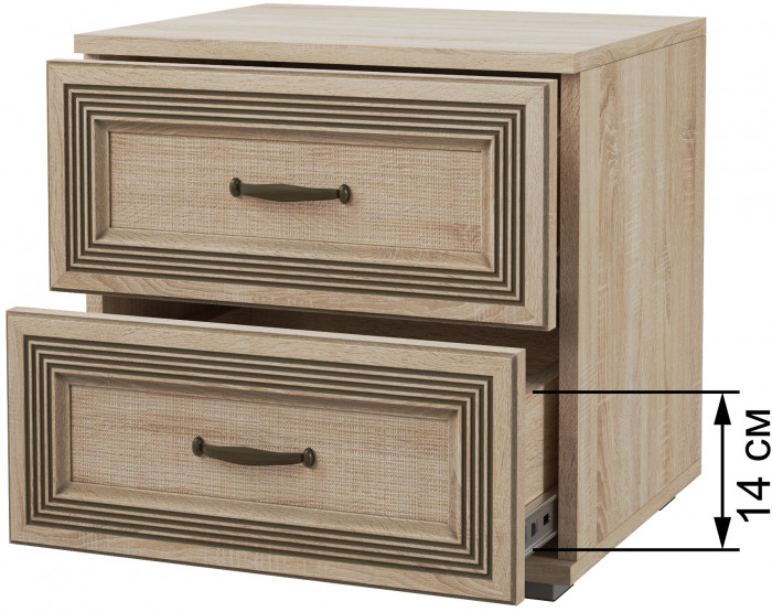 Модульная спальня Ливорно, набор 4, Дуб сонома