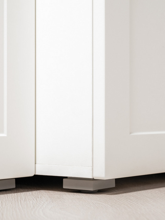 Остин Прихожая 75, цвет белый шагрень/дуб крафт золотой, ШхГхВ 240х54,3х229,6 см., универсальная сборка