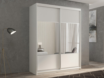 Шкаф-купе Кааппи 6 Белый Бриллиант 120х45х230 см