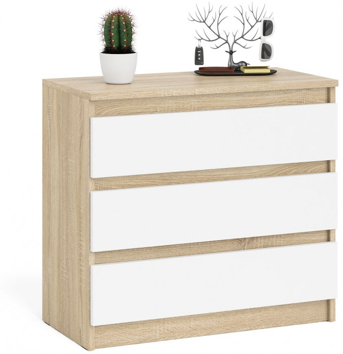 Мори Комод МК800.1, дуб сонома/белый
