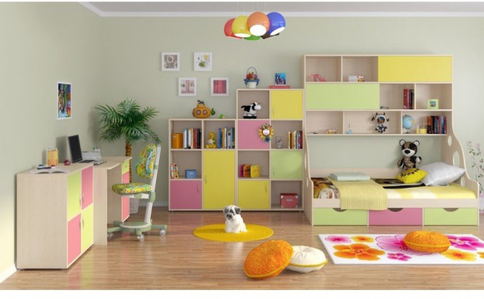 Модульная детская Дельта-8, мультицвет