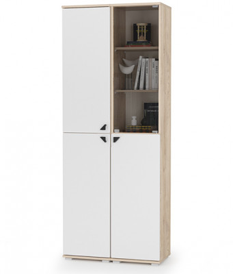 Бостон № 47, дуб эндгрейн элегантный/фасады МДФ милк рикамо софт