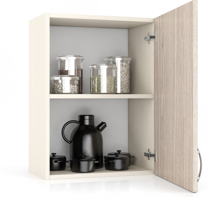 Кухня Мери ШВ500 Шкаф 50 см., цвет дуб/ясень шимо светлый, ШхГхВ 50х30х67 см., универсальная дверь