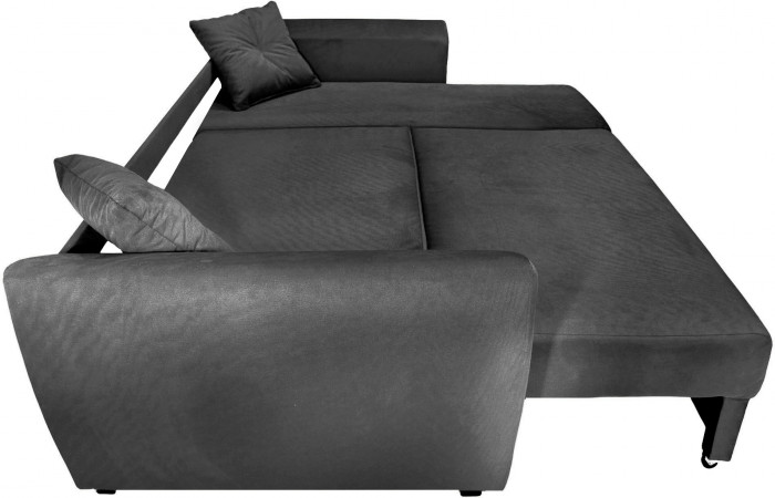 Диван УГЛОВОЙ Амстердам велюр черный 160