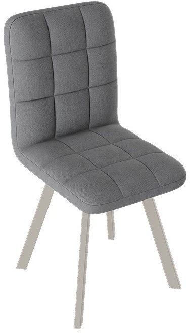 Франк ДП 2-17 Стул (паук) (Черный матовый/Кожзам Серый)