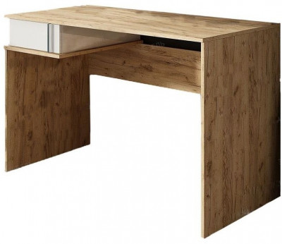 Эра Стол письменный ДЖАМП Дуб вотан-Белый глянец